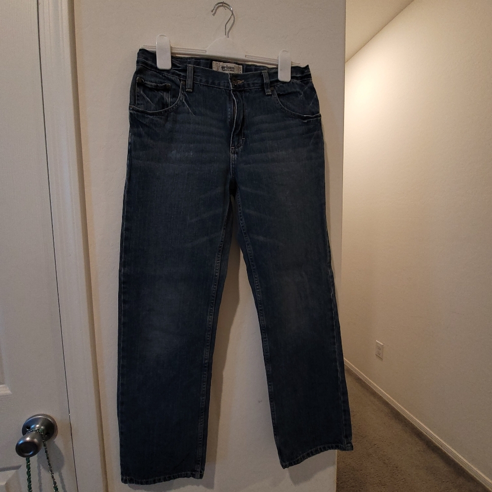 Urban Pipeline Blue Straight-Leg Jeans with Durable Denim